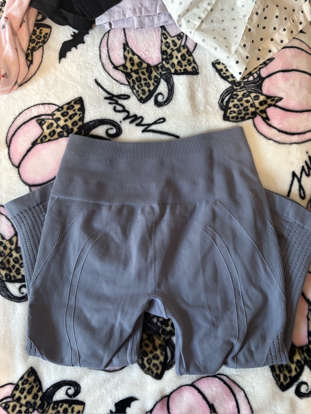 Lululemon Gray/Blue high rise capris